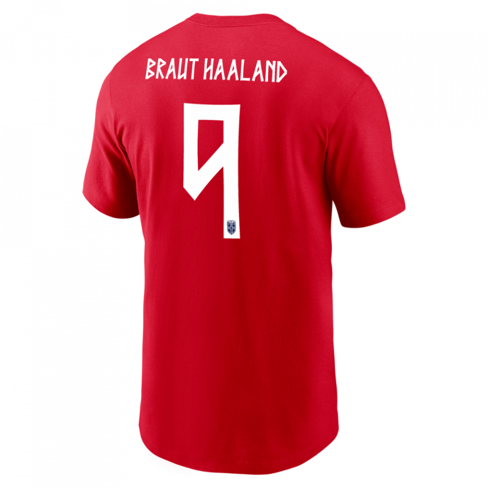 Nike Norway Haaland #9 T-shirt